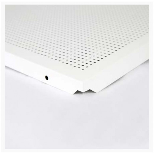 FAVORI - Placa METAL  perforata  pt tavan VT-24 (LAY-IN) 600x600x0.4 RAL 9016 (M43642)